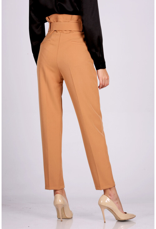6464 Beli Kemerli Pantolon