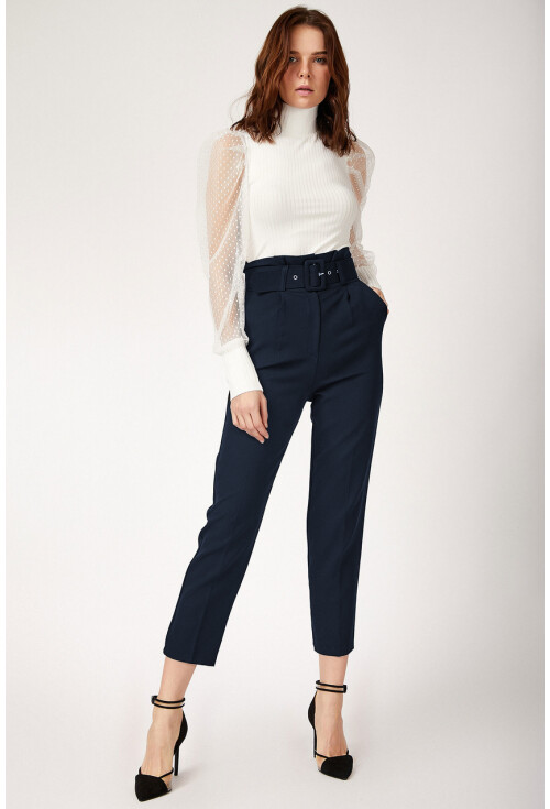 6464 Beli Kemerli Pantolon