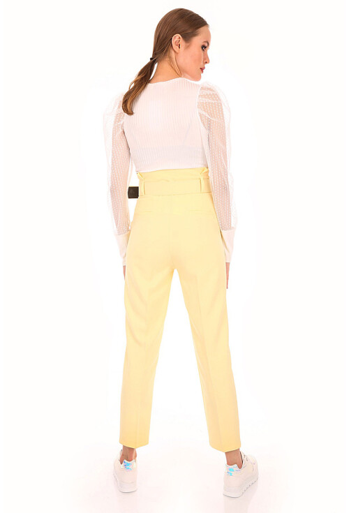6464 Beli Kemerli Pantolon
