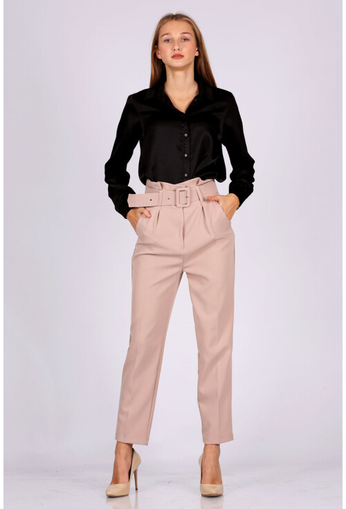 6464 Beli Kemerli Pantolon