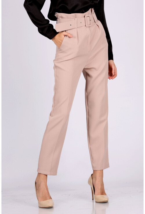 6464 Beli Kemerli Pantolon