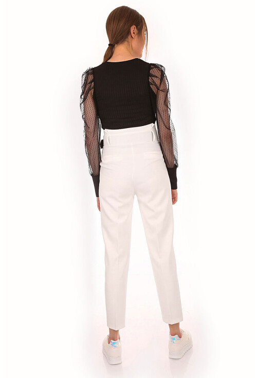 6464 Beli Kemerli Pantolon