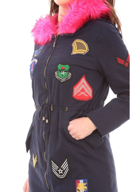 9012 Armalı Peluşlu Kaban