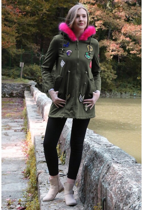 9012 Armalı Peluşlu Kaban