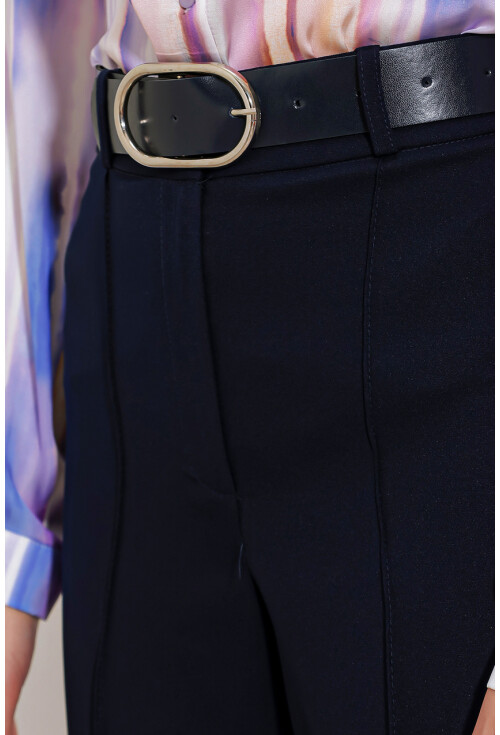 Womens High-Waist Fabric Pants 6584