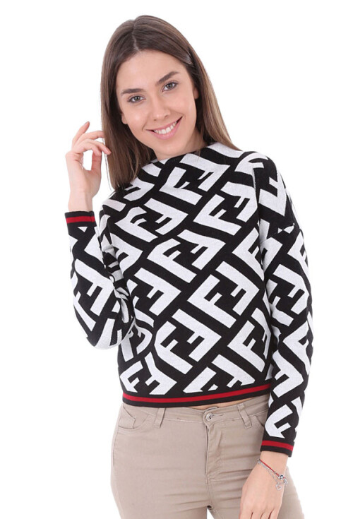 15581 F Desen Triko Kazak