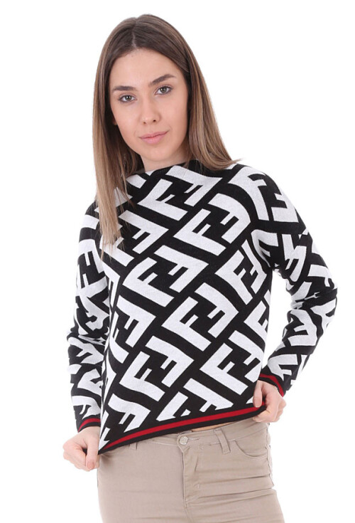 15581 F Desen Triko Kazak