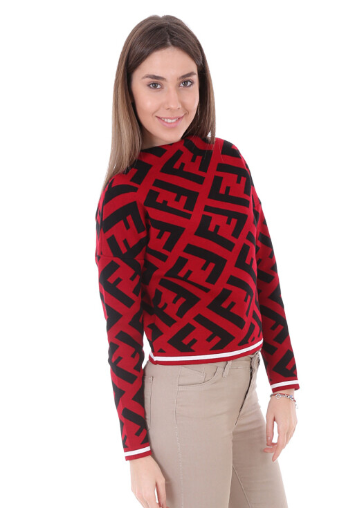 15581 F Desen Triko Kazak