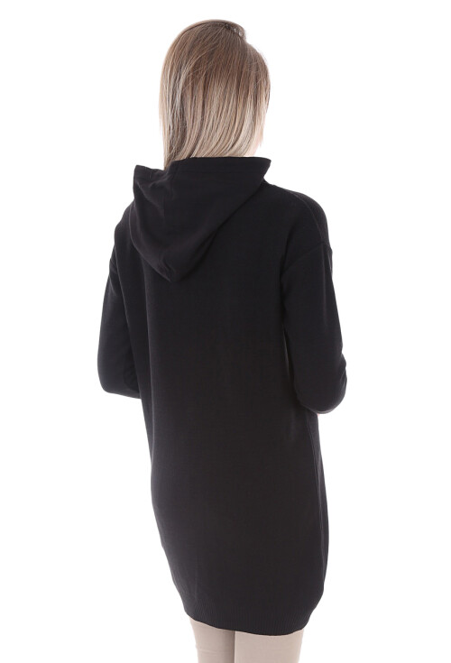 15604 Kapşonlu Triko Tunik