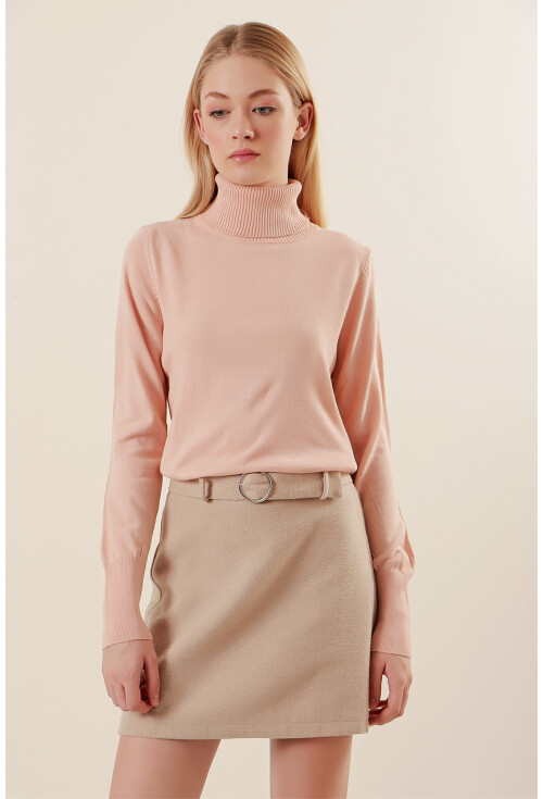15747 Turtleneck Knit Sweater