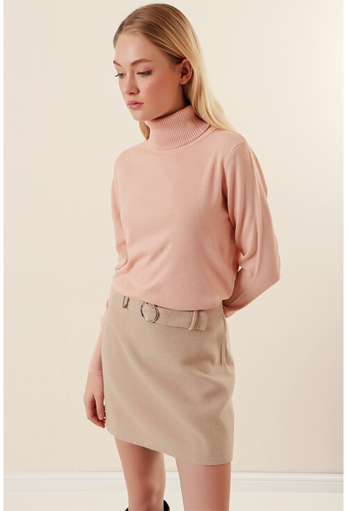 15747 Turtleneck Knit Sweater