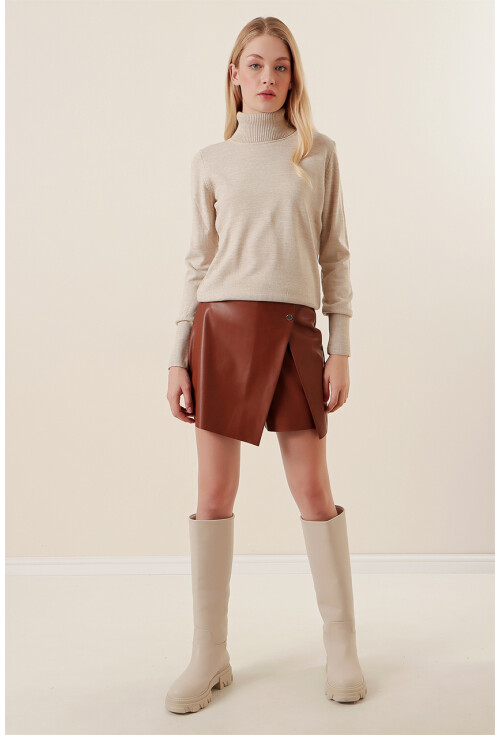 15747 Turtleneck Knit Sweater