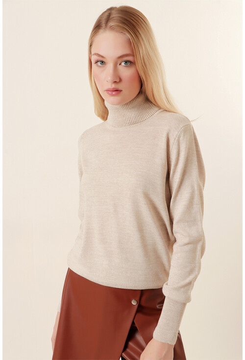 15747 Turtleneck Knit Sweater