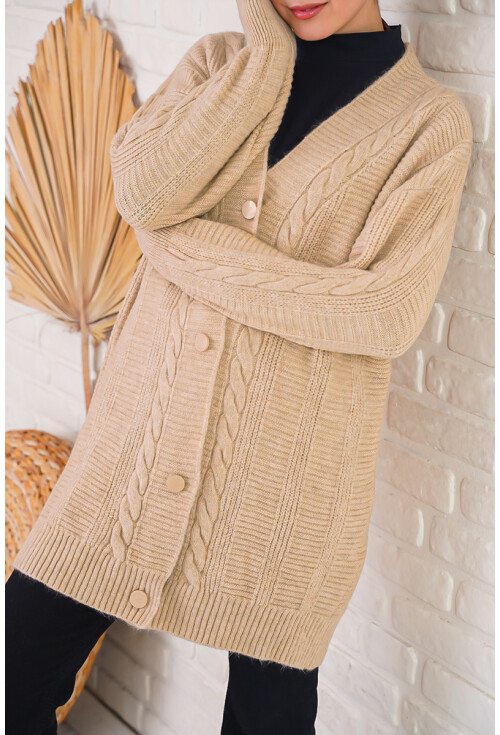 15768 Tesettür Triko Hırka