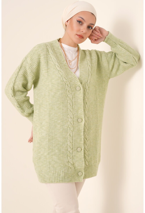 15768 Tesettür Triko Hırka