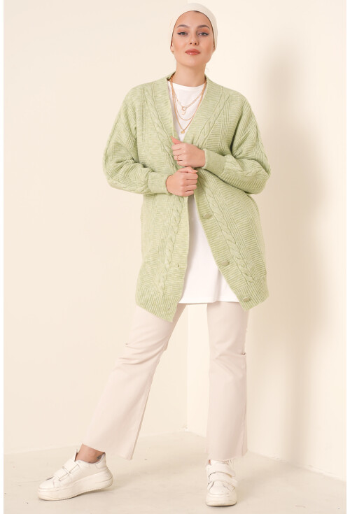 15768 Tesettür Triko Hırka