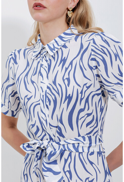 2213 Short Sleeve Viscose Dress