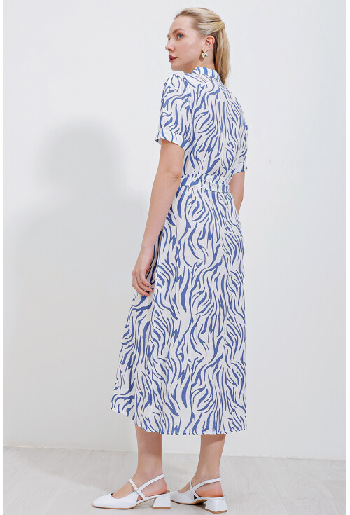 2213 Short Sleeve Viscose Dress