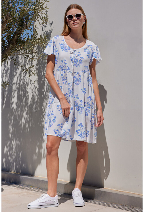 2352 V-Neck Short Dress