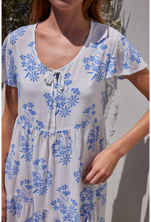 2352 V-Neck Short Dress