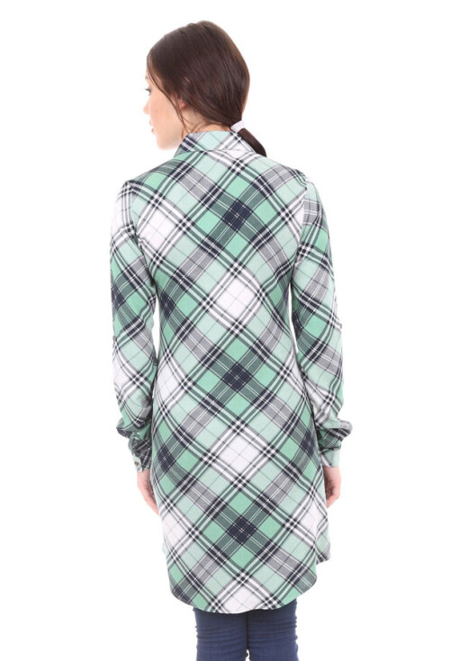 3459 Ekose Desen Tunik
