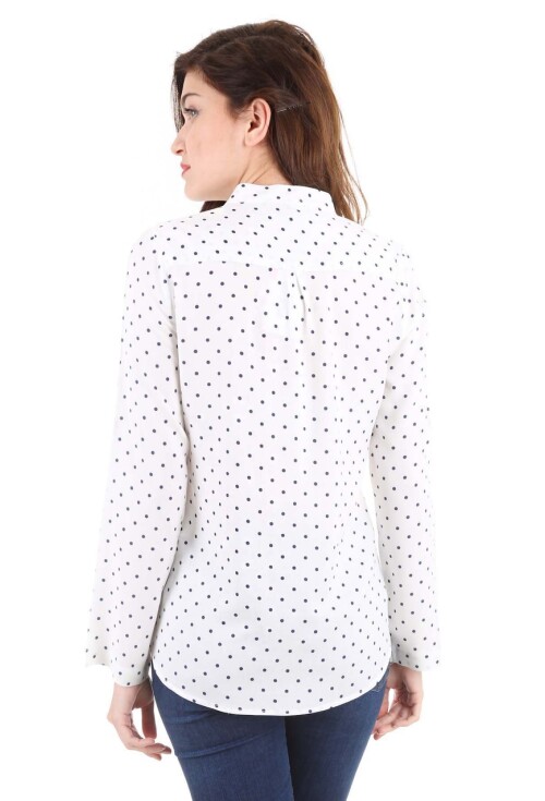 3462 Tek Cepli Çıtçıtlı Büyük Beden Gömlek