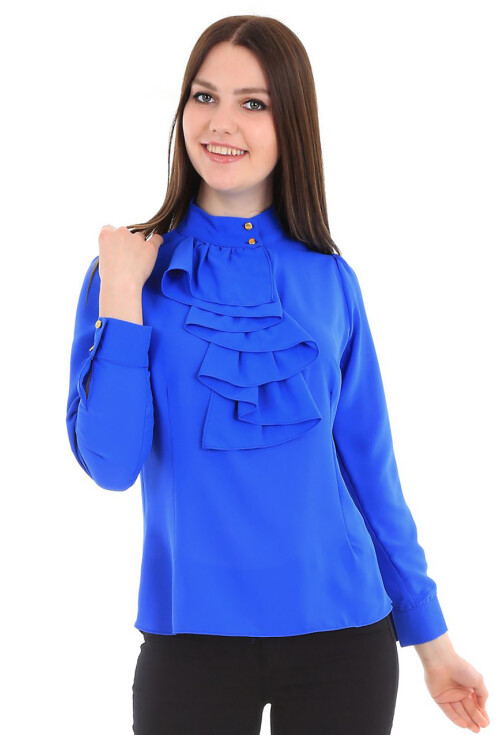 3486 Önü Fırfırlı Bluz
