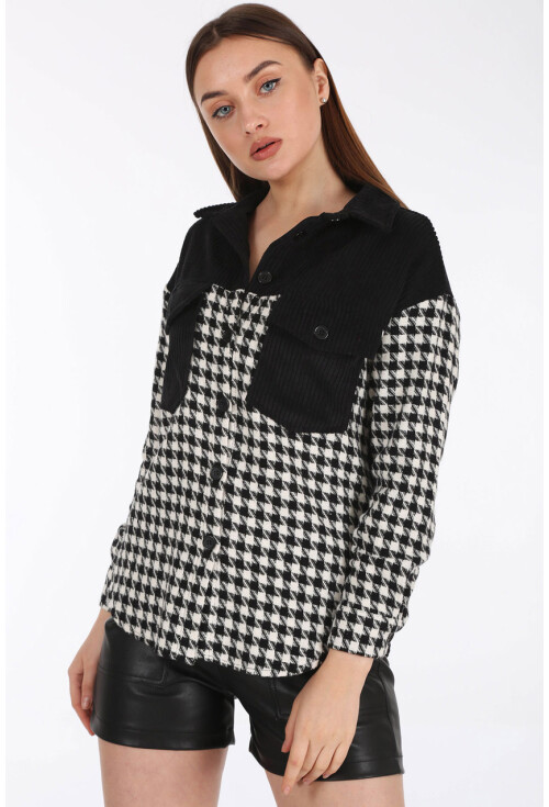 3860 Oversize İnce Kaşe Gömlek