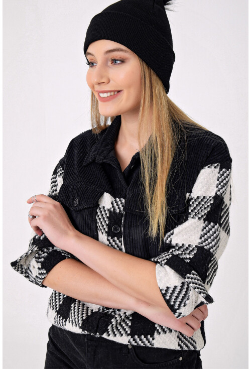 3860 Oversize İnce Kaşe Gömlek