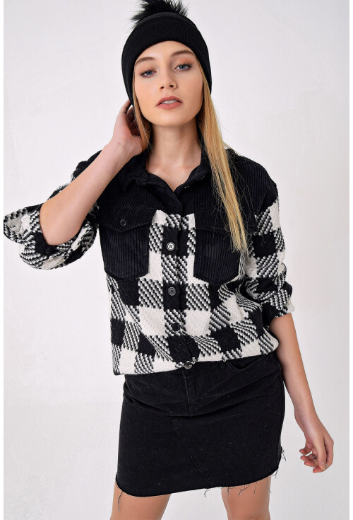 3860 Oversize İnce Kaşe Gömlek