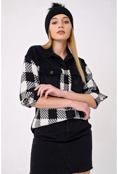 3860 Oversize İnce Kaşe Gömlek