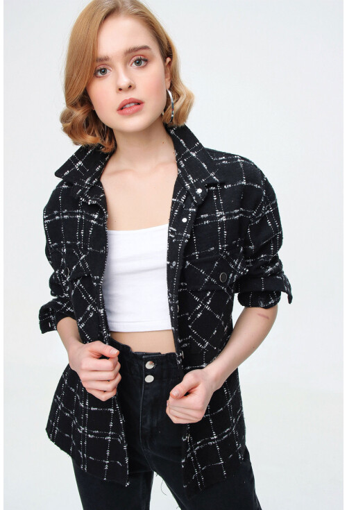 3881 Thin Plaid Wool Shirt