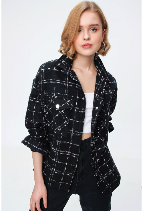 3881 Thin Plaid Wool Shirt