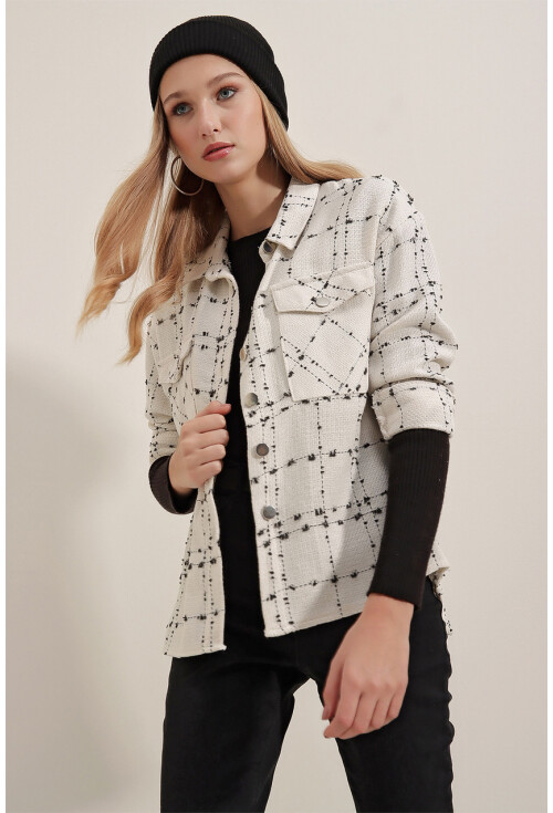 3881 Thin Plaid Wool Shirt