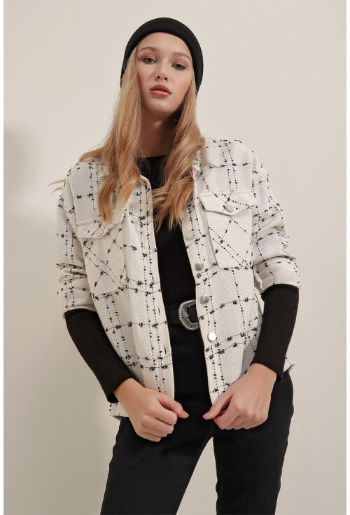 3881 Thin Plaid Wool Shirt