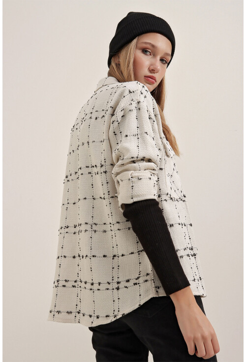 3881 Thin Plaid Wool Shirt