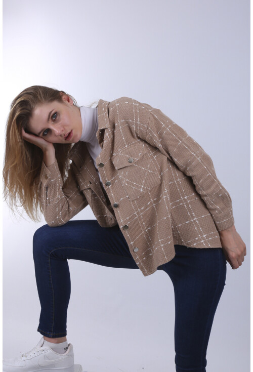 3881 Thin Plaid Wool Shirt