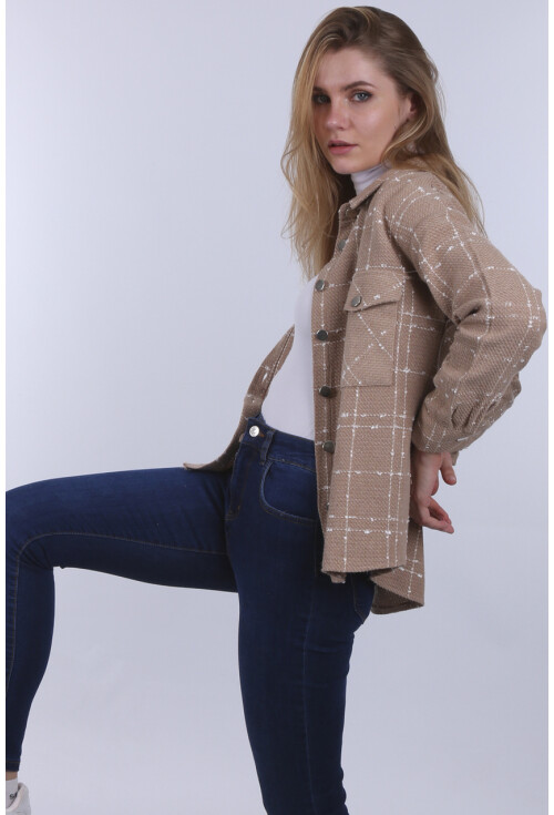 3881 Thin Plaid Wool Shirt