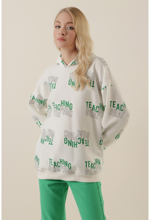 4125 Oversize Sweat Elbise