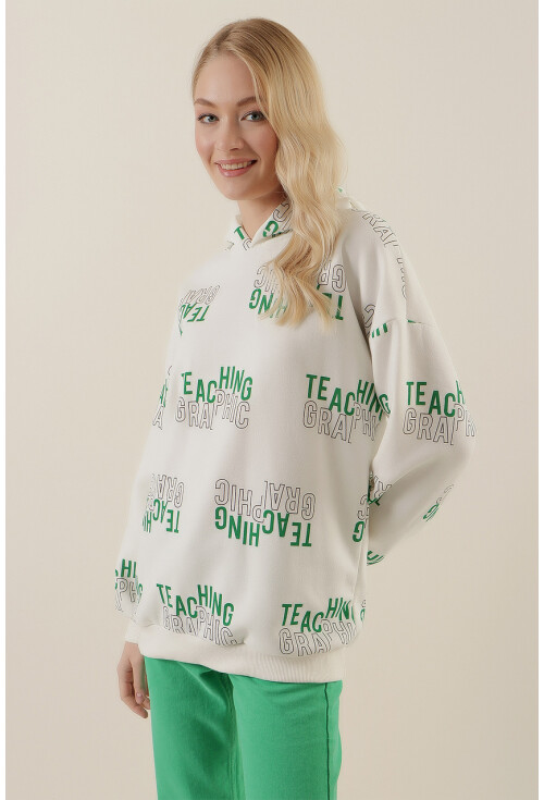 4125 Oversize Sweat Elbise