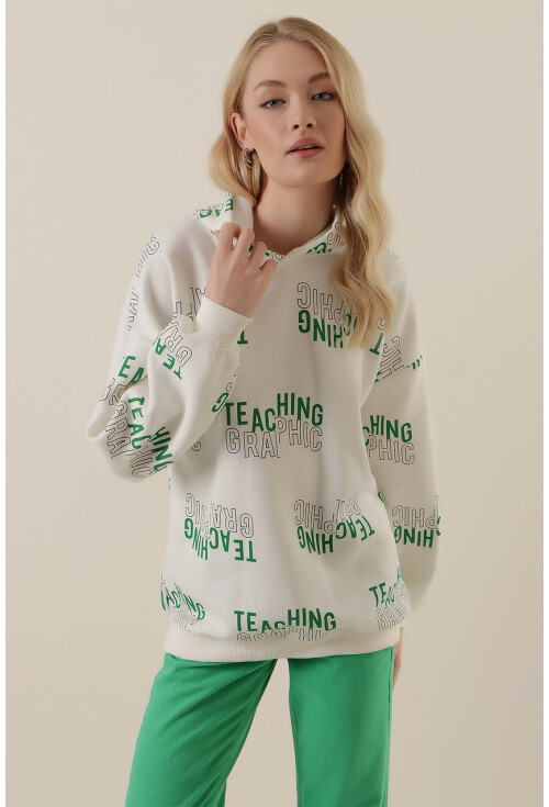 4125 Oversize Sweat Elbise