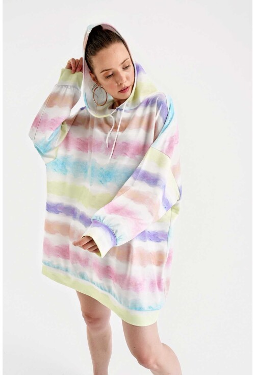 4125 Oversize Sweat Elbise