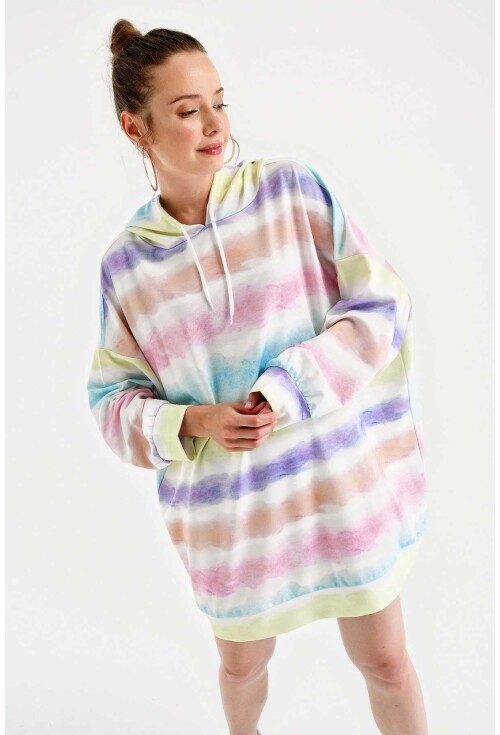 4125 Oversize Sweat Elbise