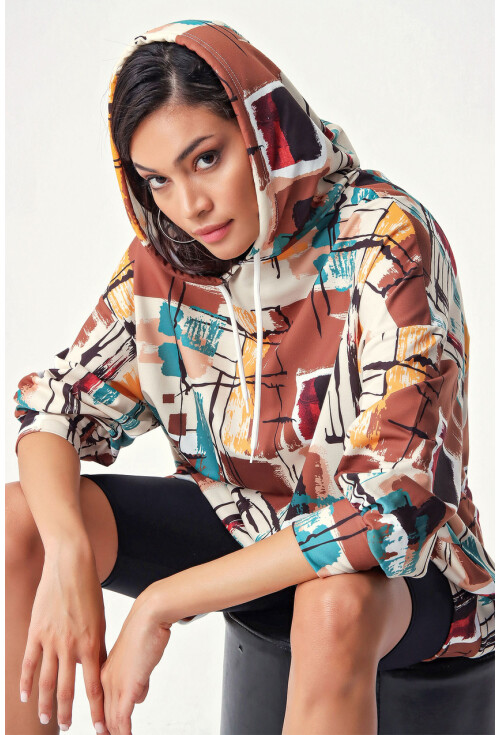 4125 Oversize Sweat Elbise