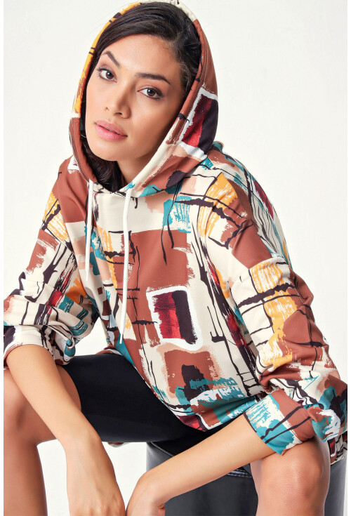 4125 Oversize Sweat Elbise