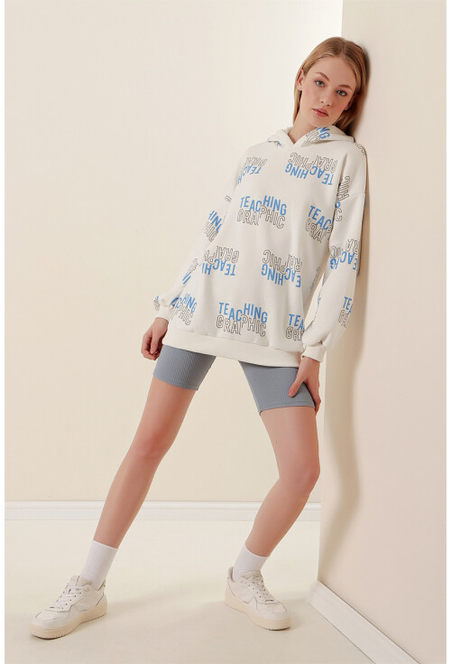 4125 Oversize Sweat Elbise
