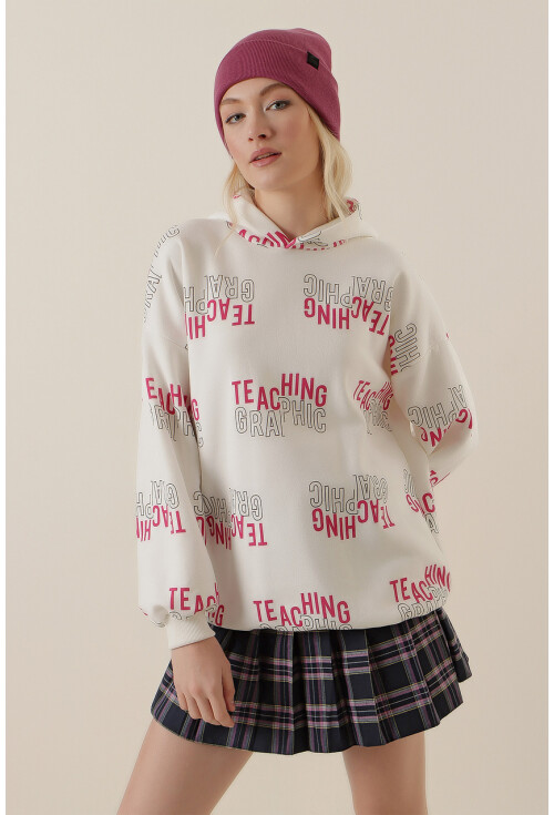 4125 Oversize Sweat Elbise