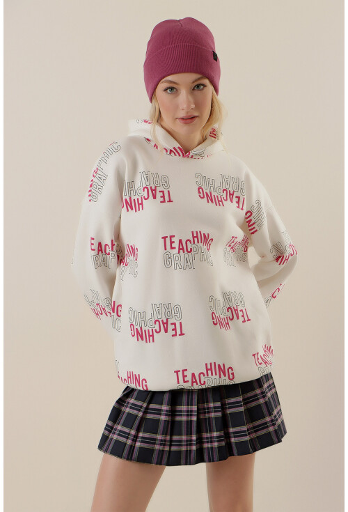 4125 Oversize Sweat Elbise