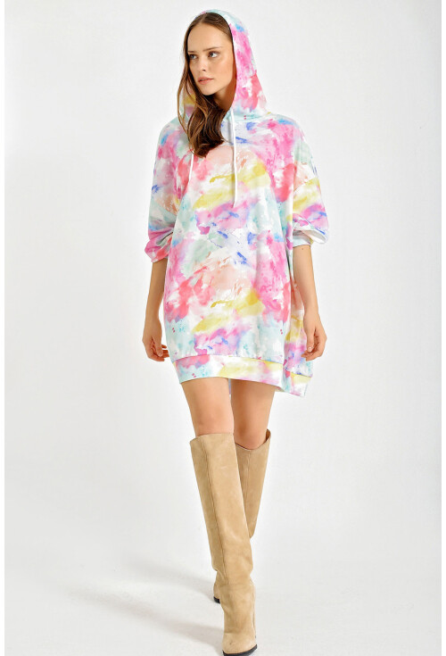 4125 Oversize Sweat Elbise
