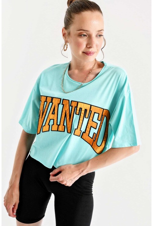4134 Wanted Nakışlı T-Shirt